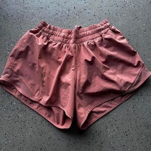 Peach lululemon shorts